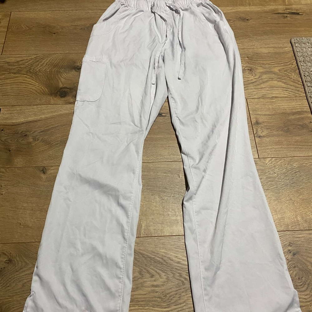 Healing Hands Light Gray Scrub Pants